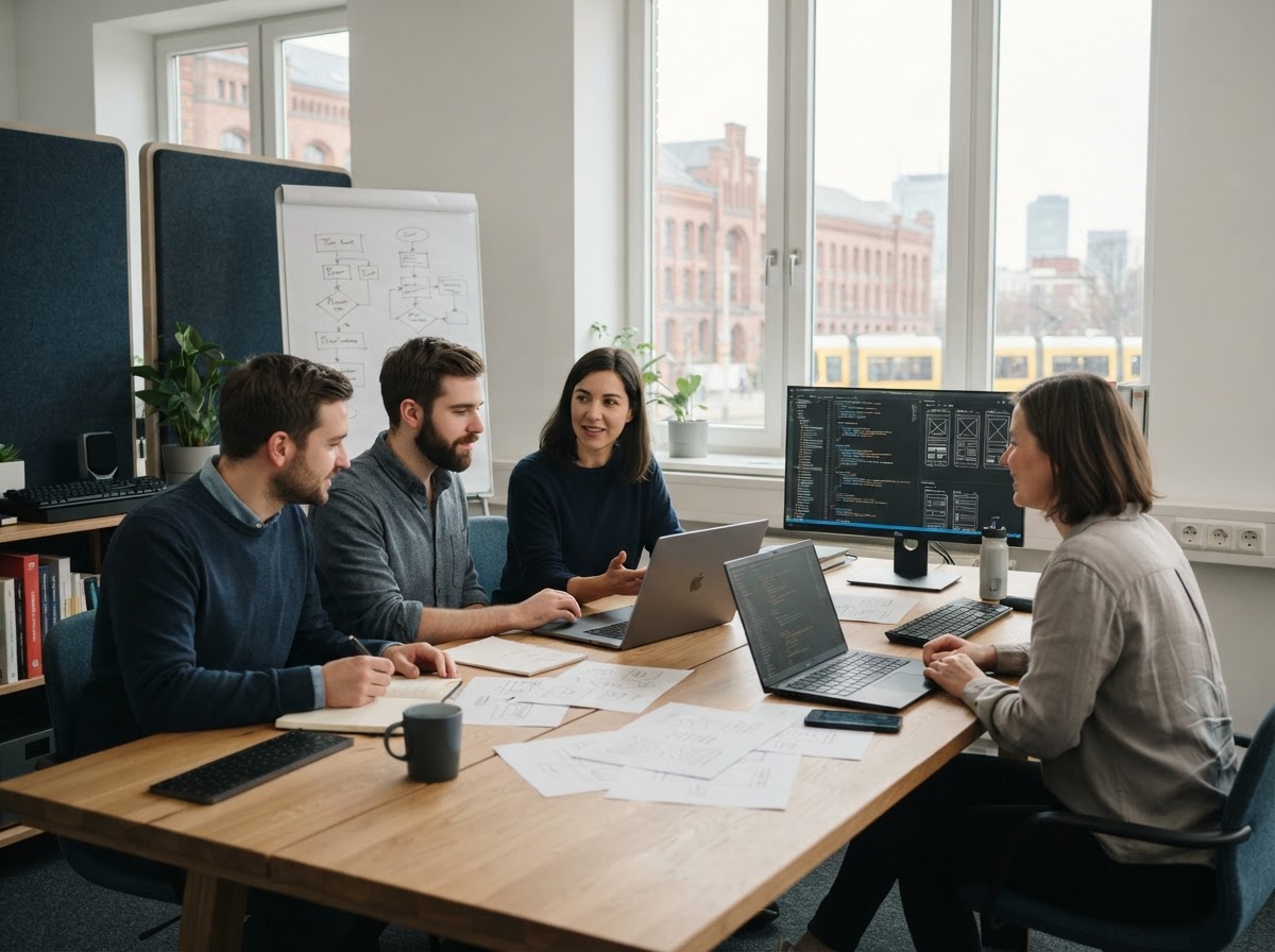 Leron Sarovela Team bei der Entwicklung von Analysemodellen